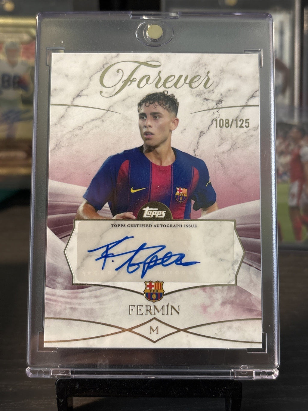 Topps Barcelona Forever Fermin Lopez Auto /125