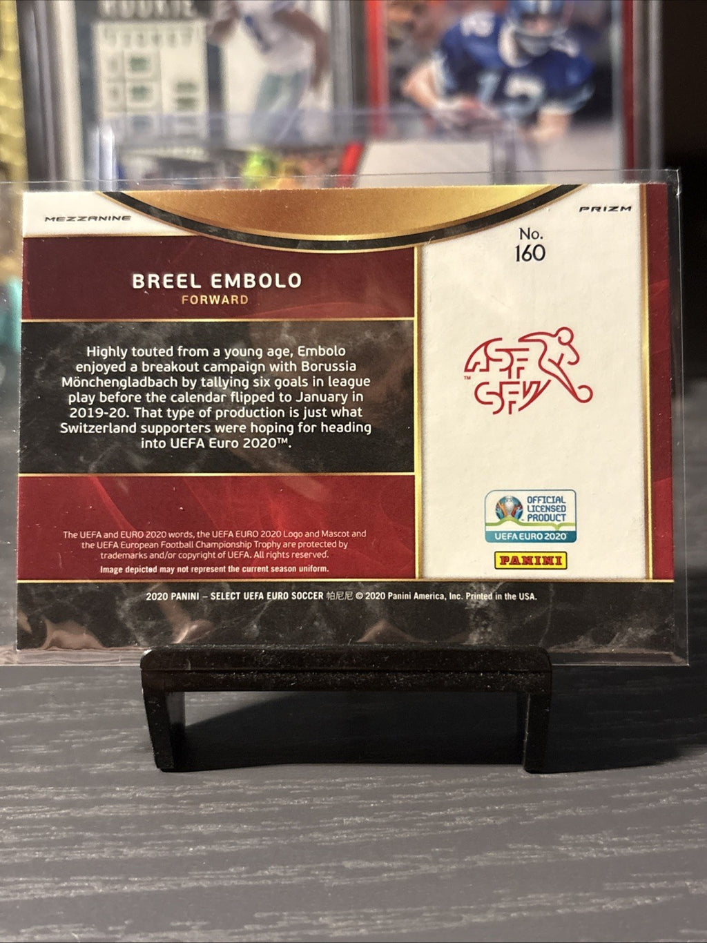 Panini Select Euro 2020 Breel Embolo Red White And Blue Mezzanine