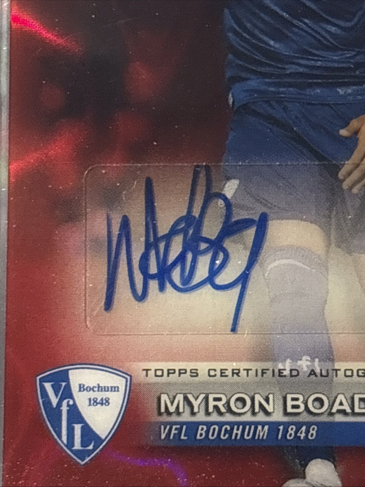 Topps Chrome Bundesliga 2024/25 Myron Boadu Auto /5 Red Lava VFL Bochum