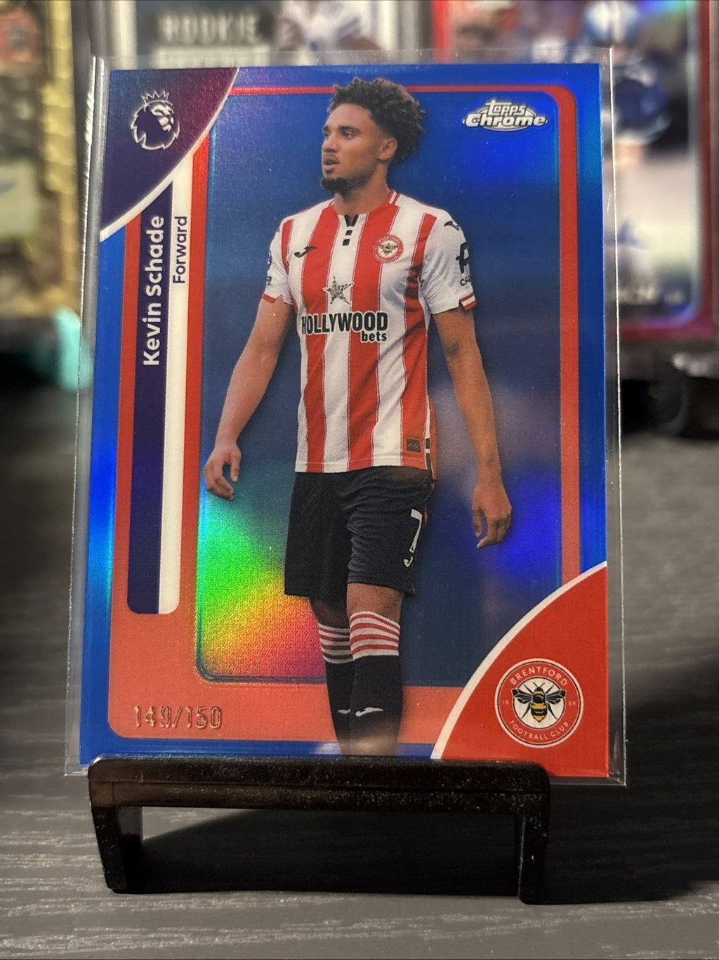 2025-26 topps chrome premier league Kevin Schade True blue /150 Brentford