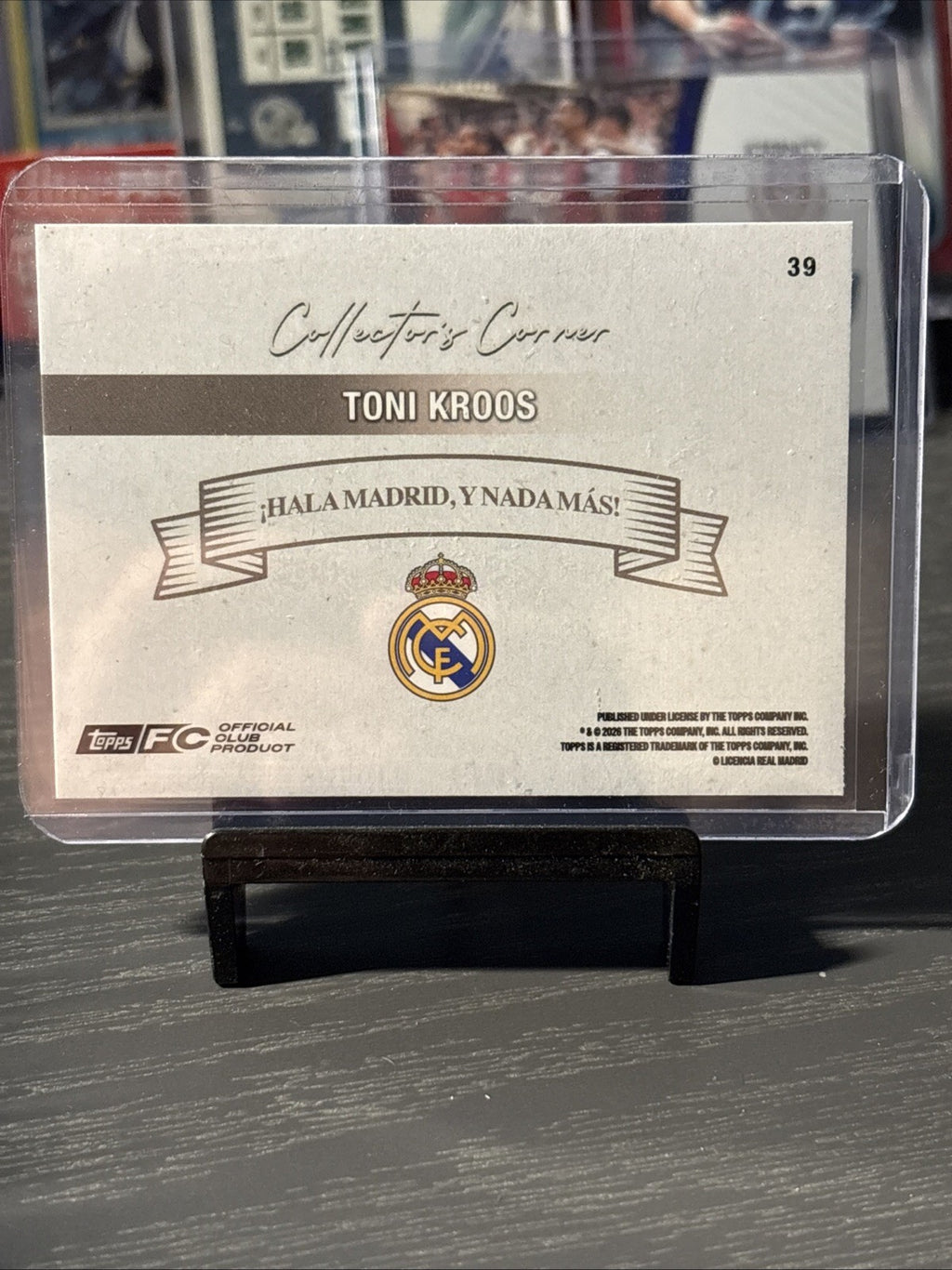 Topps Real Madrid Team Set 2026 Toni Kroos 39/50 Gold Cracked Ice
