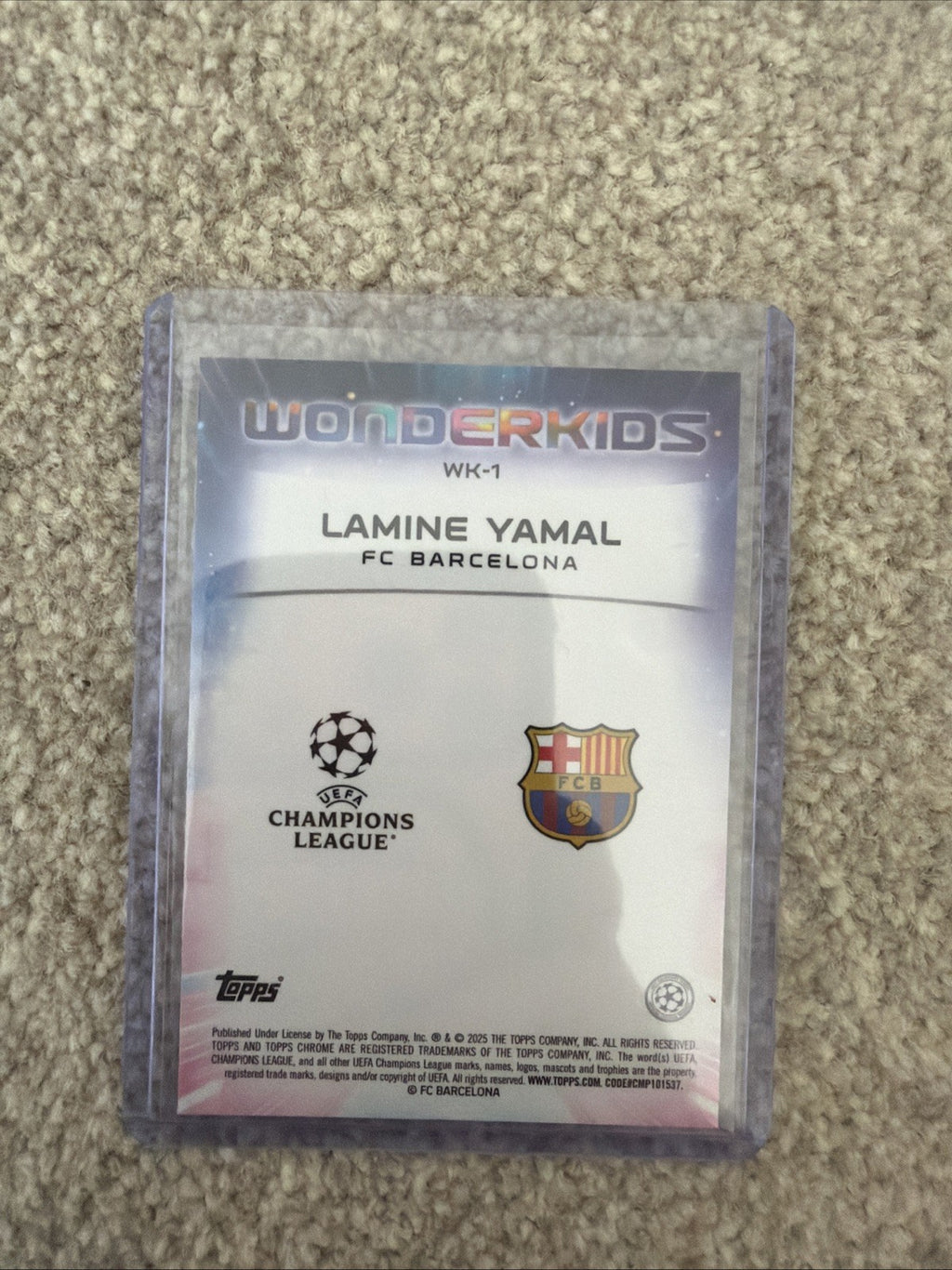LAMINE YAMAL - 2024-25 Topps UCC Chrome - Wonderkids - Barcelona