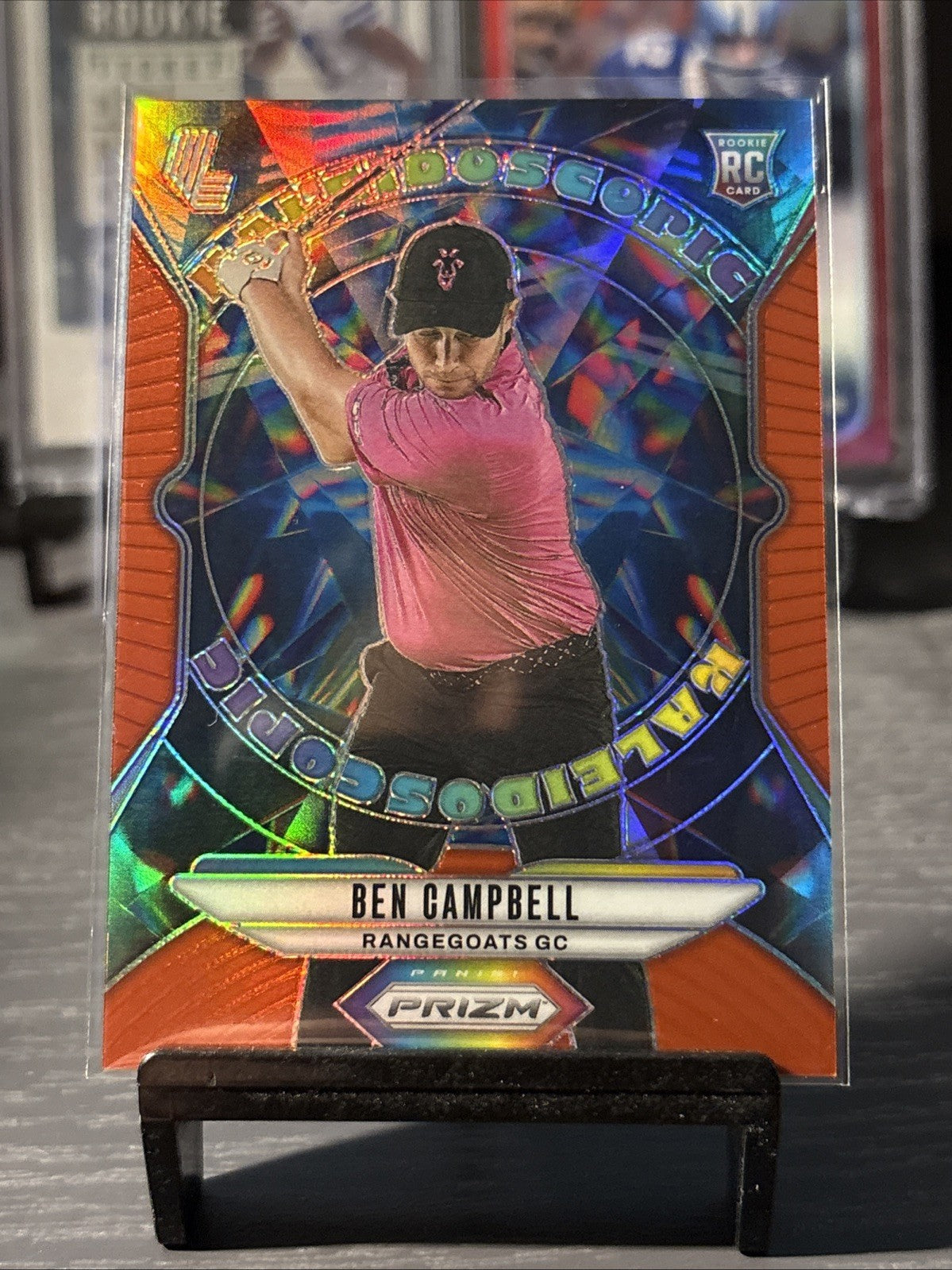 Panini Prizm Liv Golf 2025 Ben Campbell Kaleidoscopic RC Red 050/125