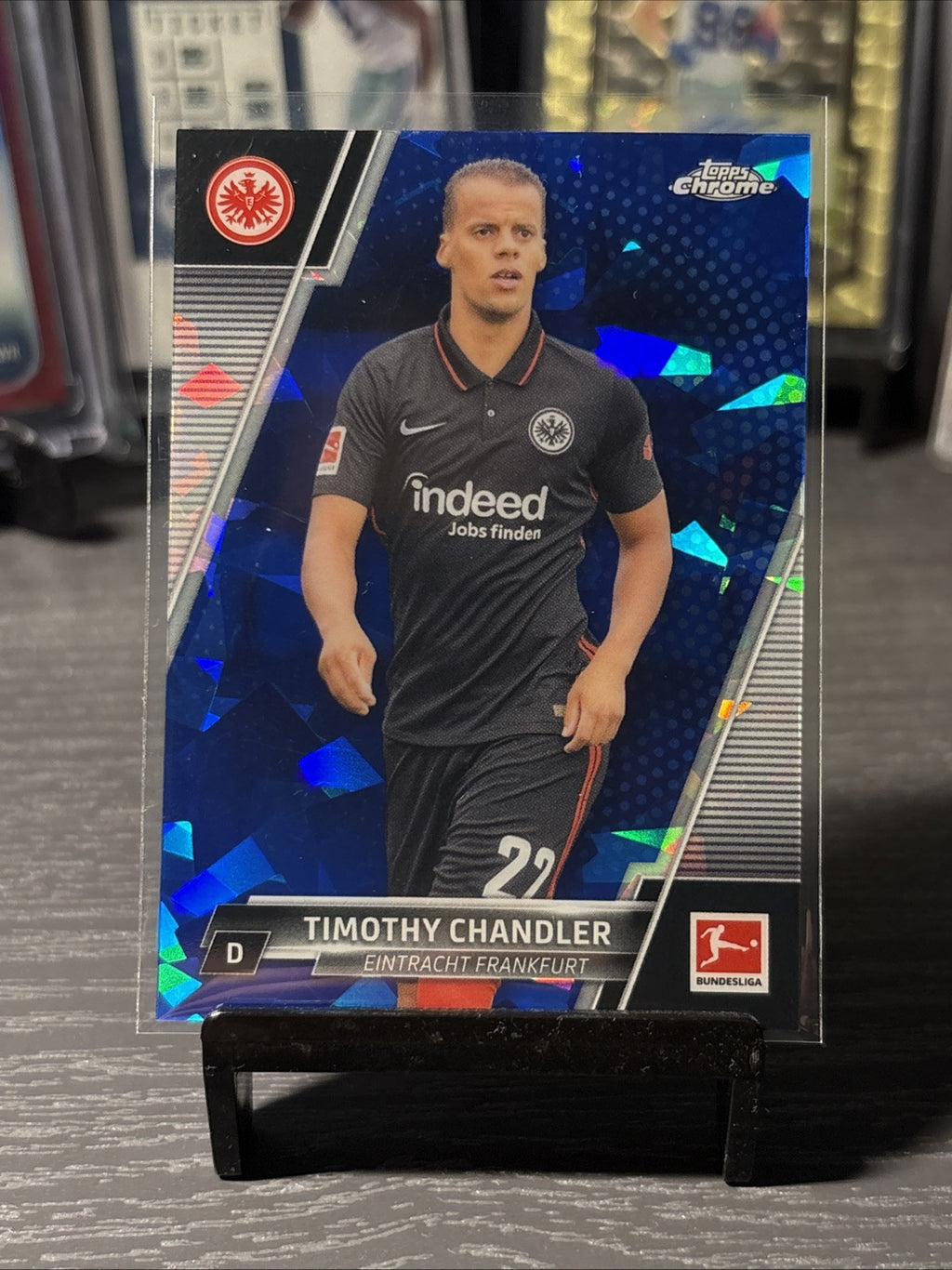 Topps Chrome Bundesliga 2021/22 No. 38 Timothy Chandler Sapphire