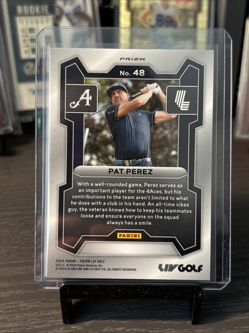 2024 Panini Prizm LIV Golf Pat Perez RARE Silver Prizm 4Aces ⭐️ MINT