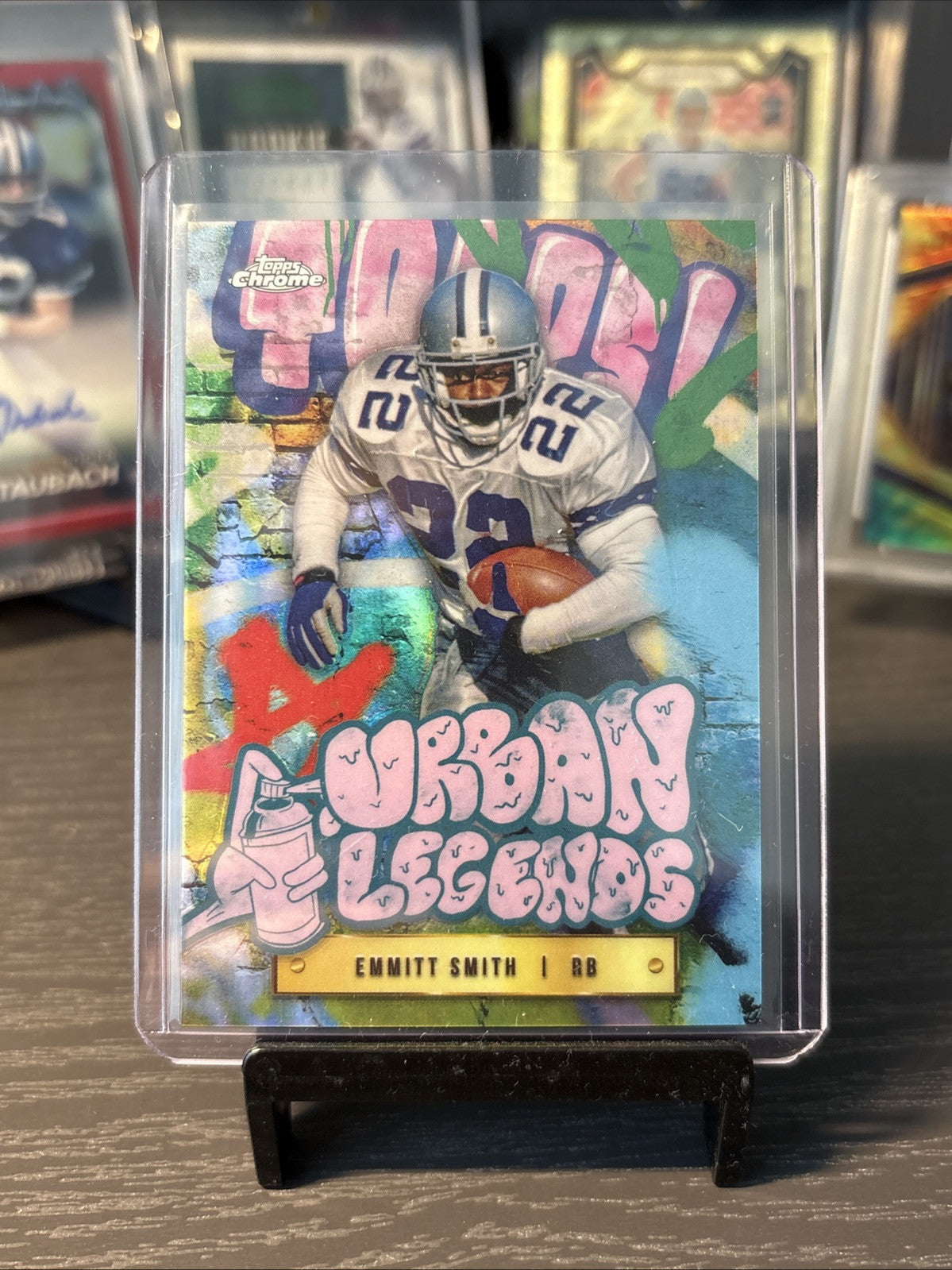 2024 Topps Chrome Football Emmitt Smith Urban Legends Case Hit SSP Cowboys UL-4
