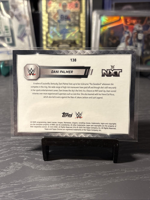 2025 Topps Chrome WWE Neon Green and Black Refractor #138 Dani Palmer NXT