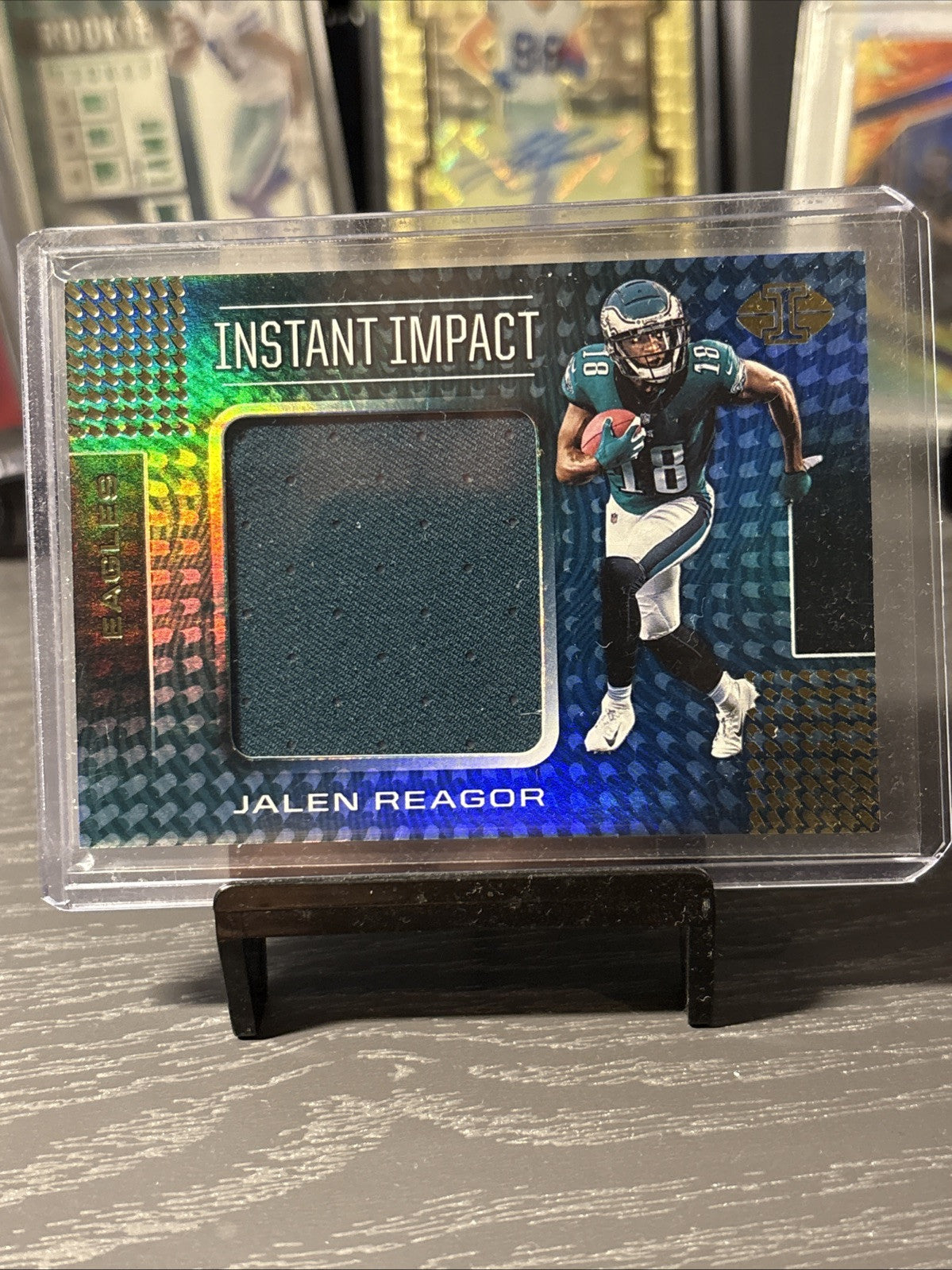 JALEN REAGOR 2020 PANINI ILLUSIONS RC INSTANT IMPACT JUMBO PATCH EAGLES 🦅