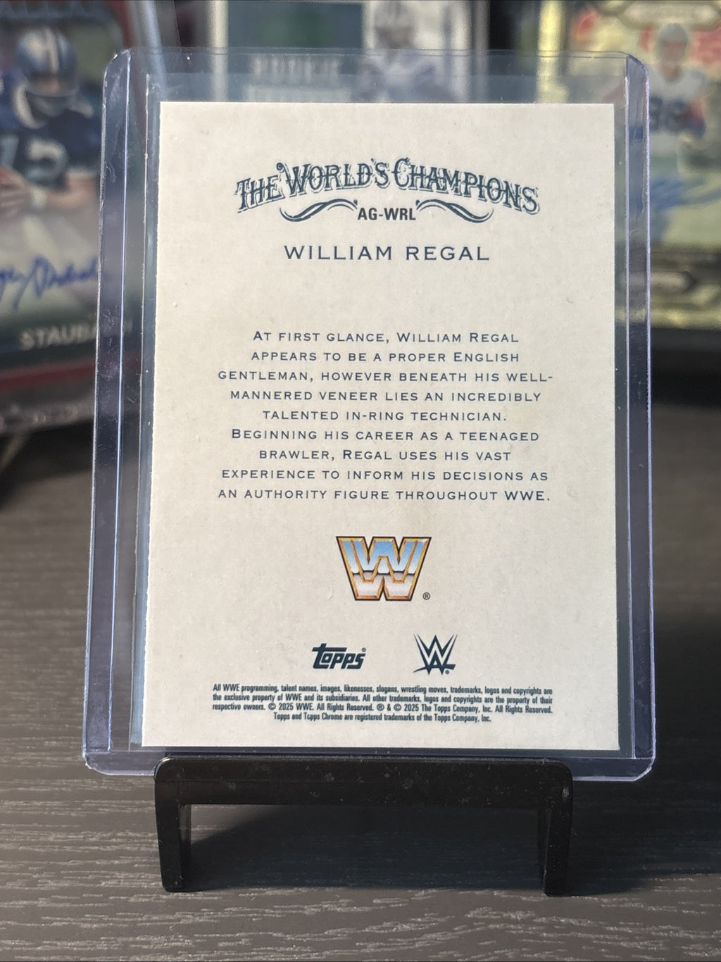 2025 Topps Chrome WWE #AG-WRL William Regal Allen & Ginter