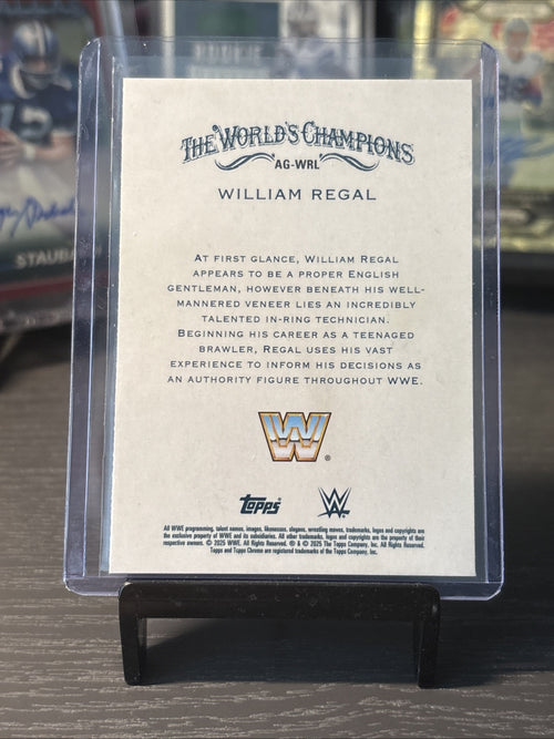 2025 Topps Chrome WWE #AG-WRL William Regal Allen & Ginter
