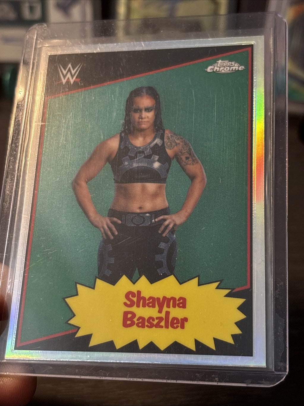 SHAYNA BASZLER 1985 Retro Throwback 2025 Topps WWE Chrome Silver Refractor