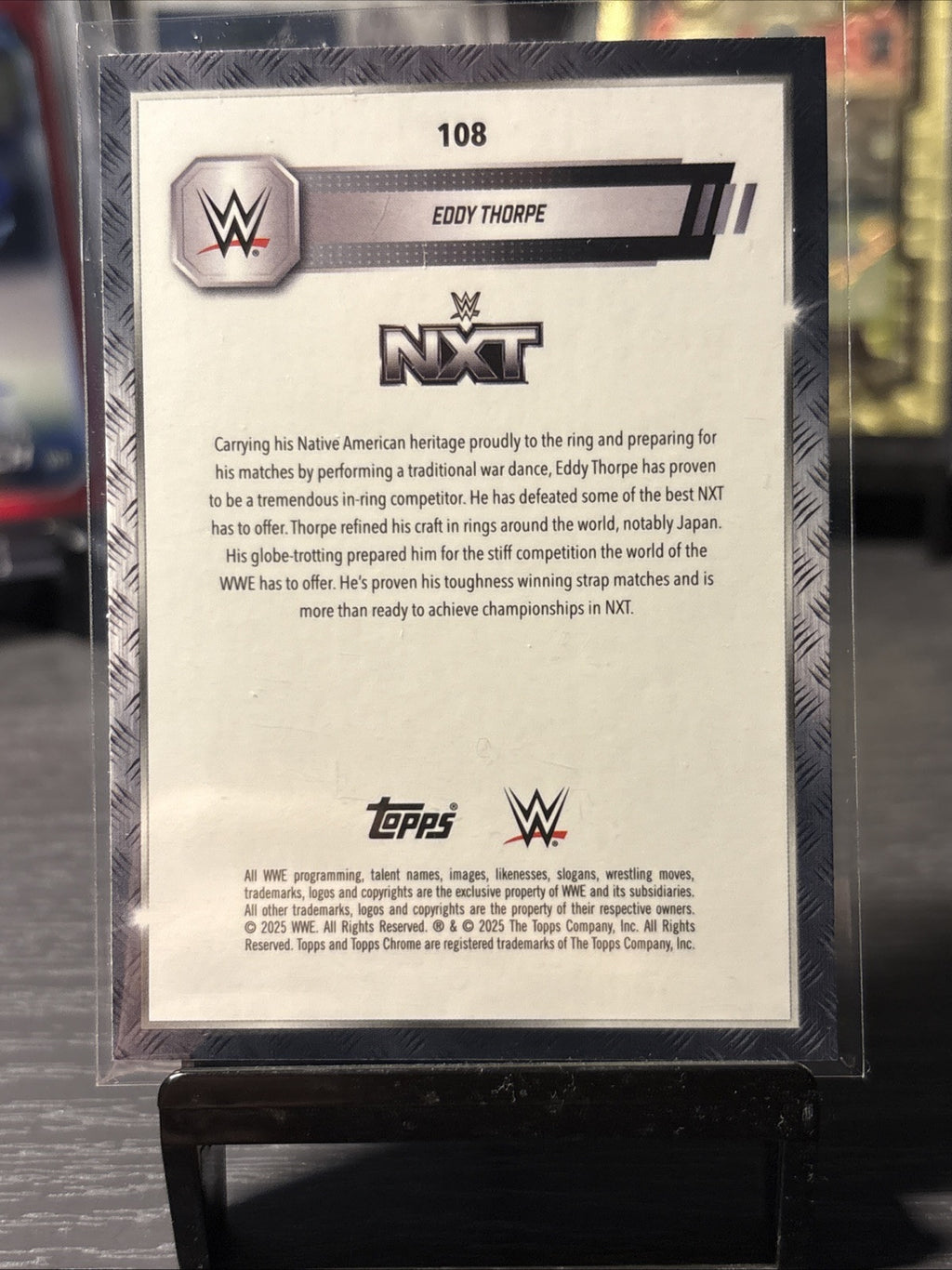topps chrome wwe eddy thorpe xfractor
