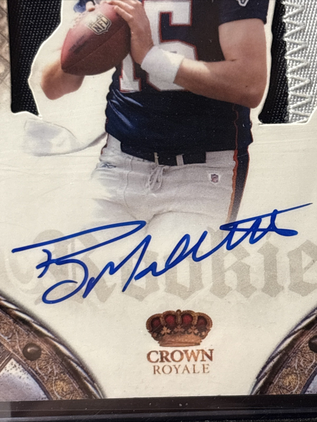 2011 Panini Crown Royale Ryan Mallett Rookie Silhouette Patch Auto /199 RPA Pats