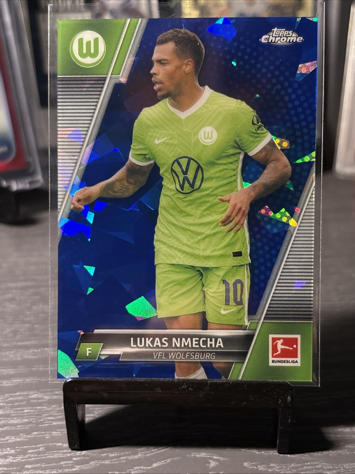 Topps Chrome Bundesliga 2021/22 No. 98 Lukas Nmecha Sapphire