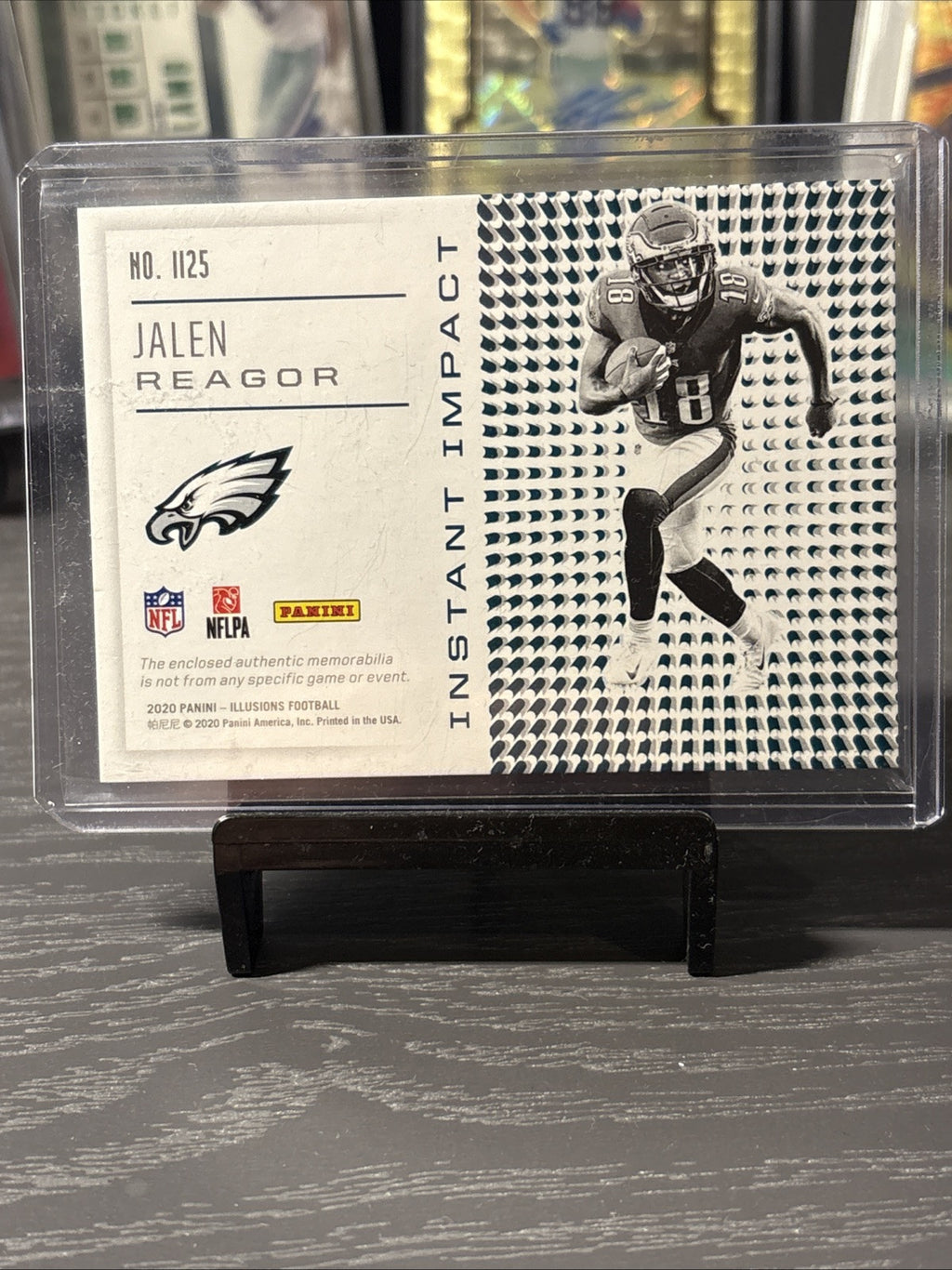 JALEN REAGOR 2020 PANINI ILLUSIONS RC INSTANT IMPACT JUMBO PATCH EAGLES 🦅