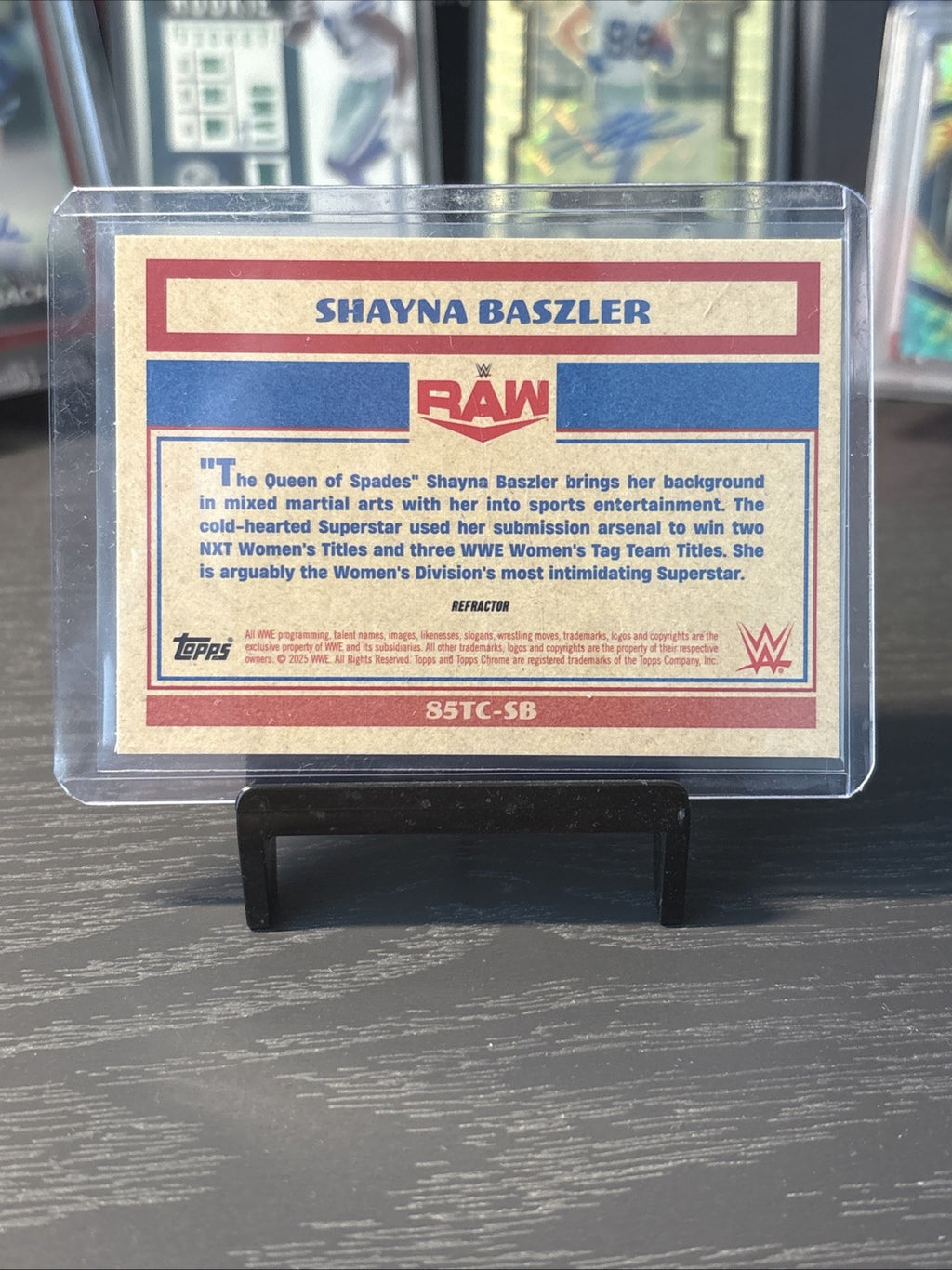 SHAYNA BASZLER 1985 Retro Throwback 2025 Topps WWE Chrome Silver Refractor