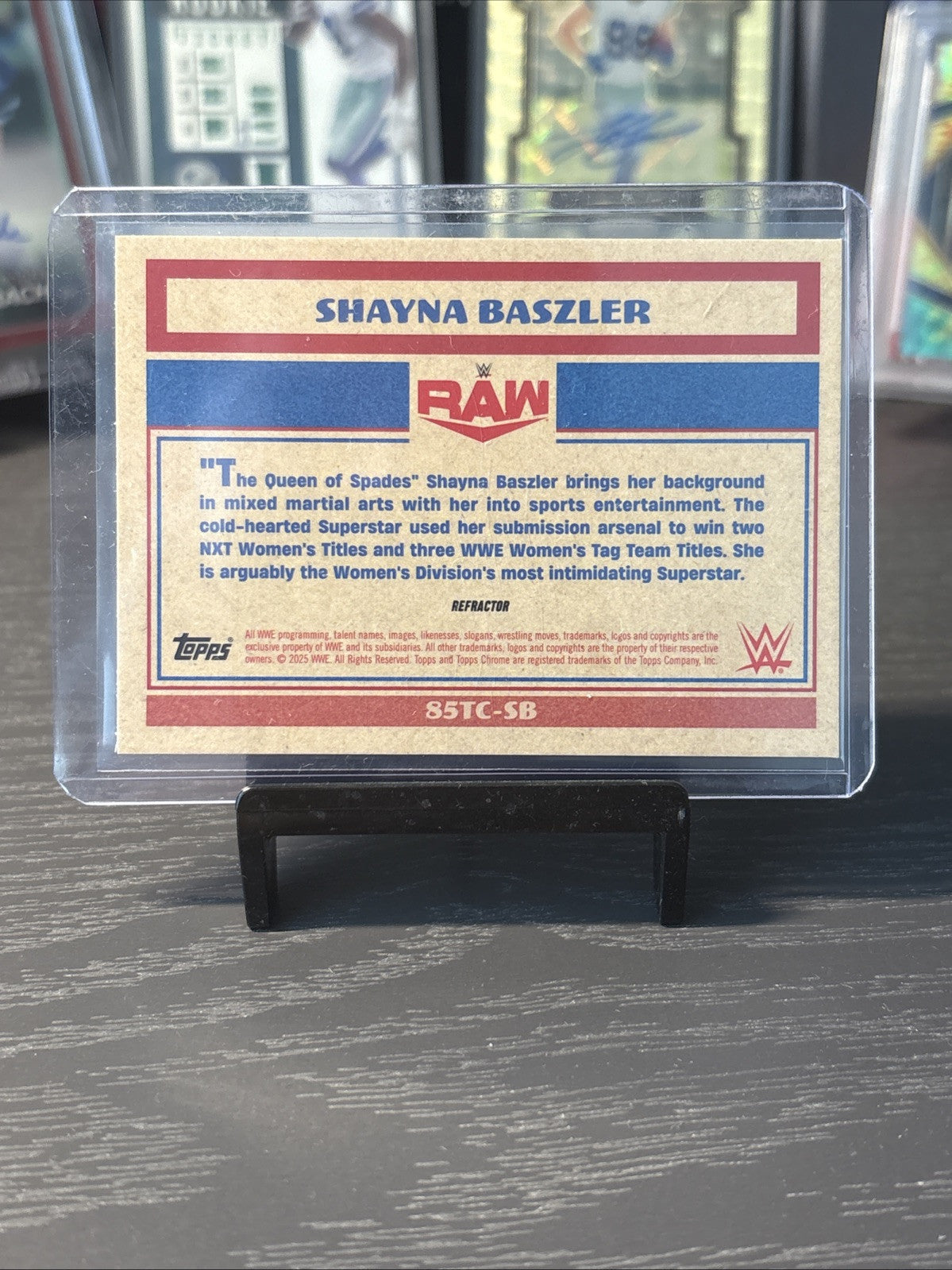 SHAYNA BASZLER 1985 Retro Throwback 2025 Topps WWE Chrome Silver Refractor