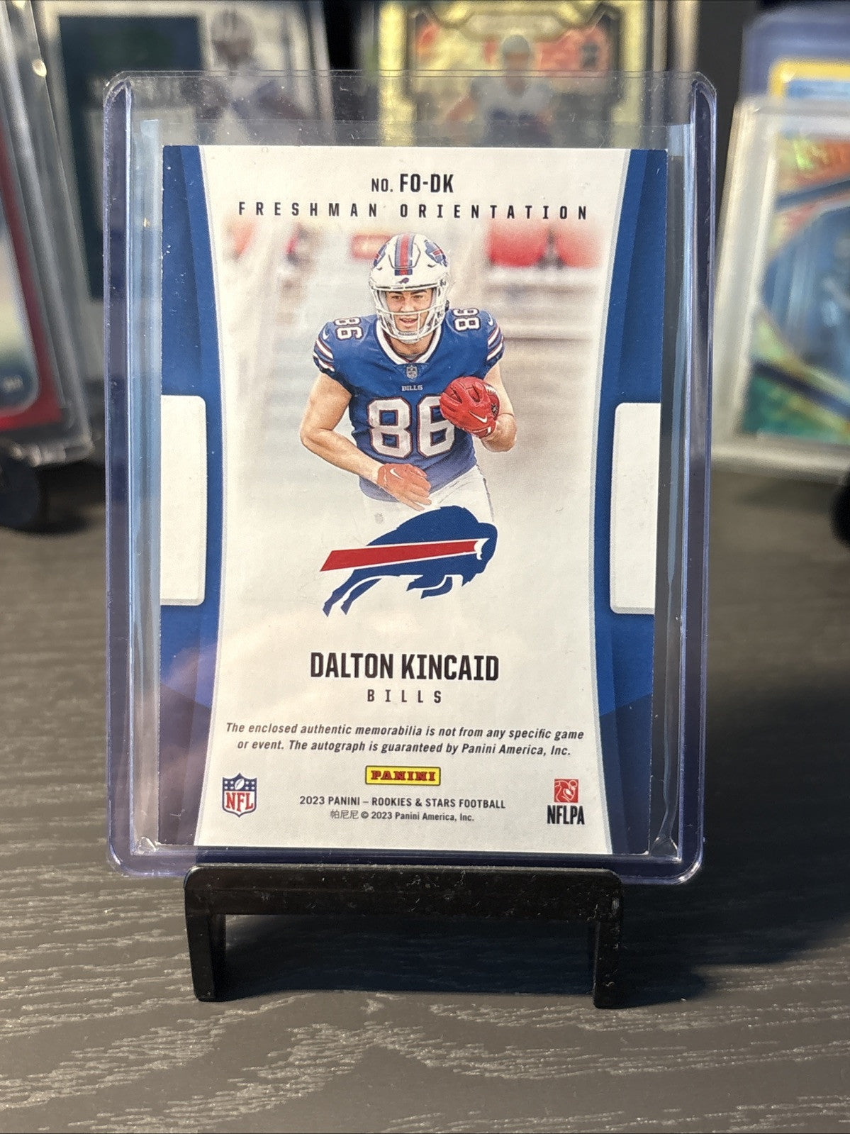 2023 Rookies And Stars Dalton Kincaid Freshman Orientation RPA /25 Buffalo Bills