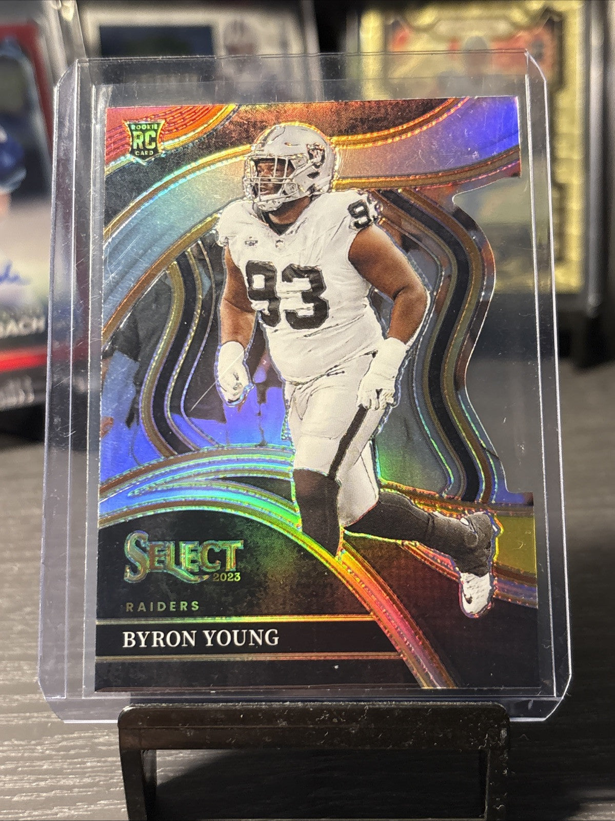 2023 Panini Select CLUB LEVEL Byron Young RED YELLOW PRIZM DIE-CUT ROOKIE #290
