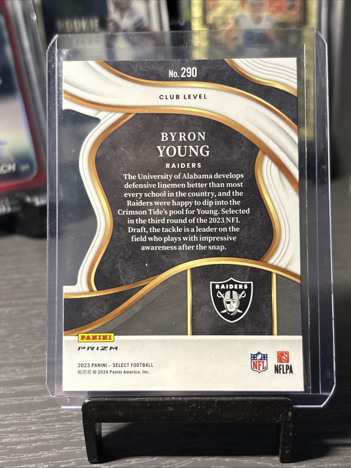 2023 Panini Select CLUB LEVEL Byron Young RED YELLOW PRIZM DIE-CUT ROOKIE #290