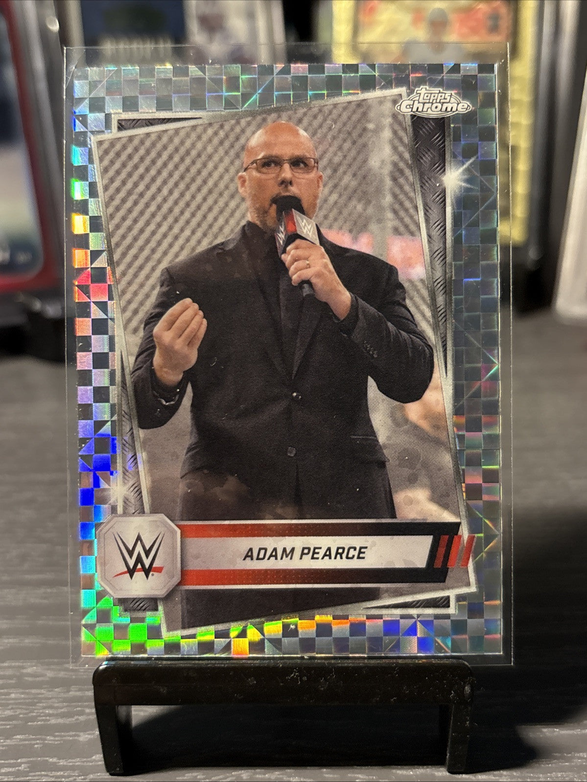topps chrome wwe adam pearce xfractor