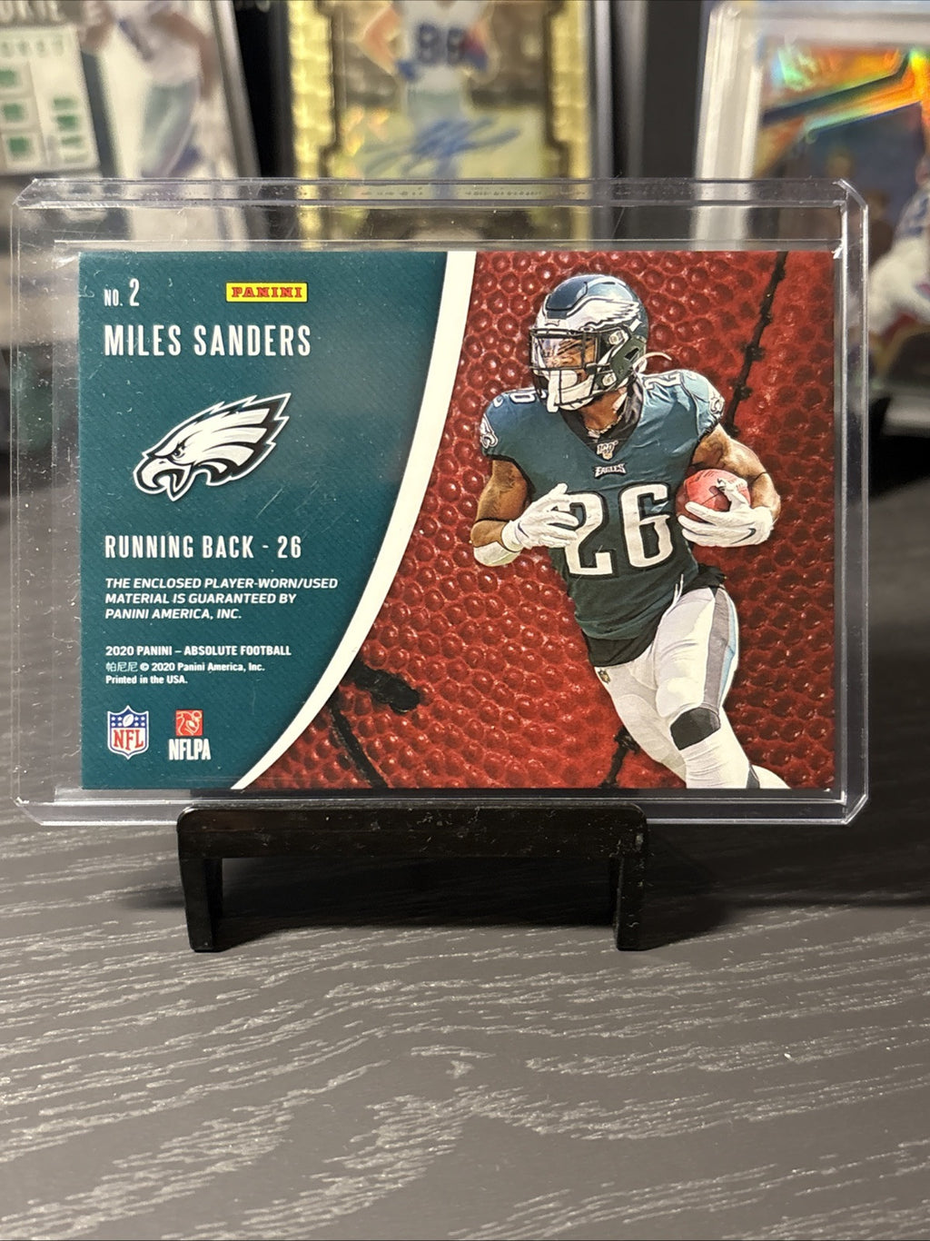 Miles Sanders 2020 Panini Absolute Ball Hoggs  NM MINT Eagles
