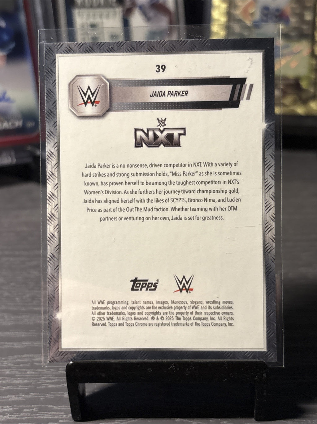 2025 Topps Chrome WWE Jaida Parker Xfractor