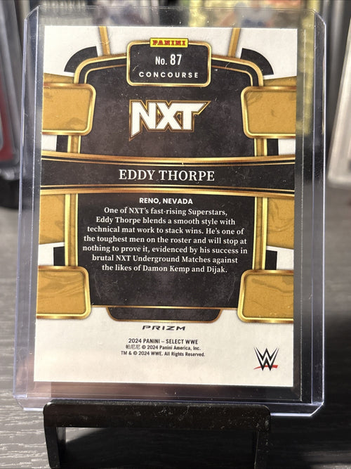 2024 Panini Select WWE Eddy Thorpe Orange Flash Rookie Concourse Level