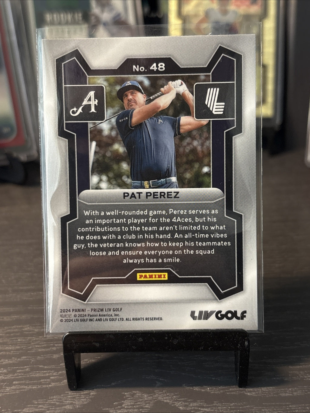Panini Prizm LIV Golf Pat Perez Base Card