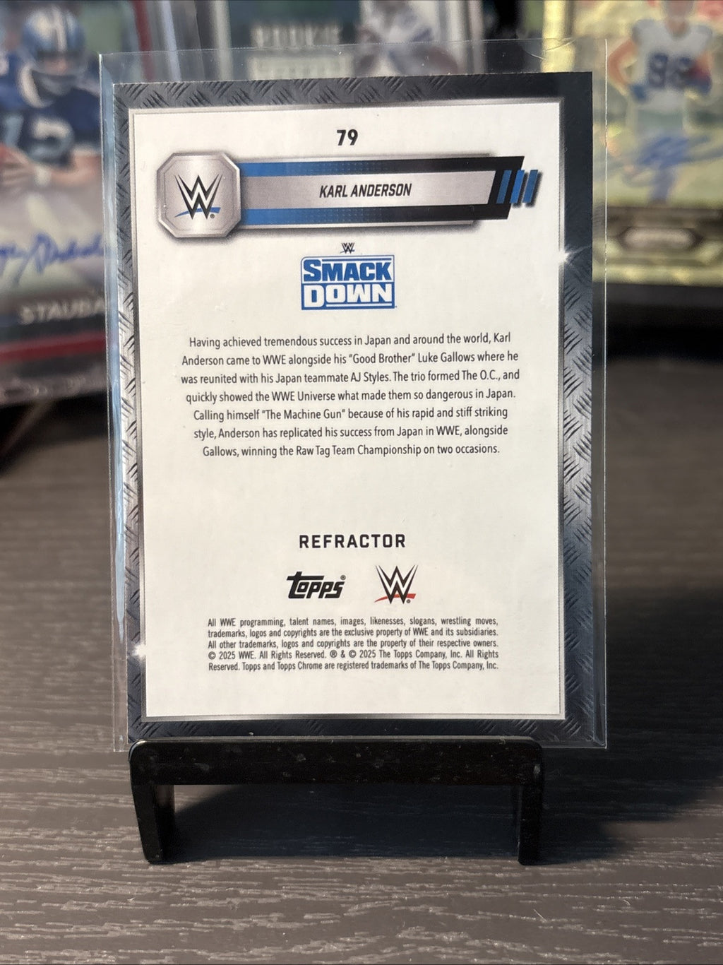 Topps Chrome WWE 2024 No. 79 Karl Anderson Silver Refractor