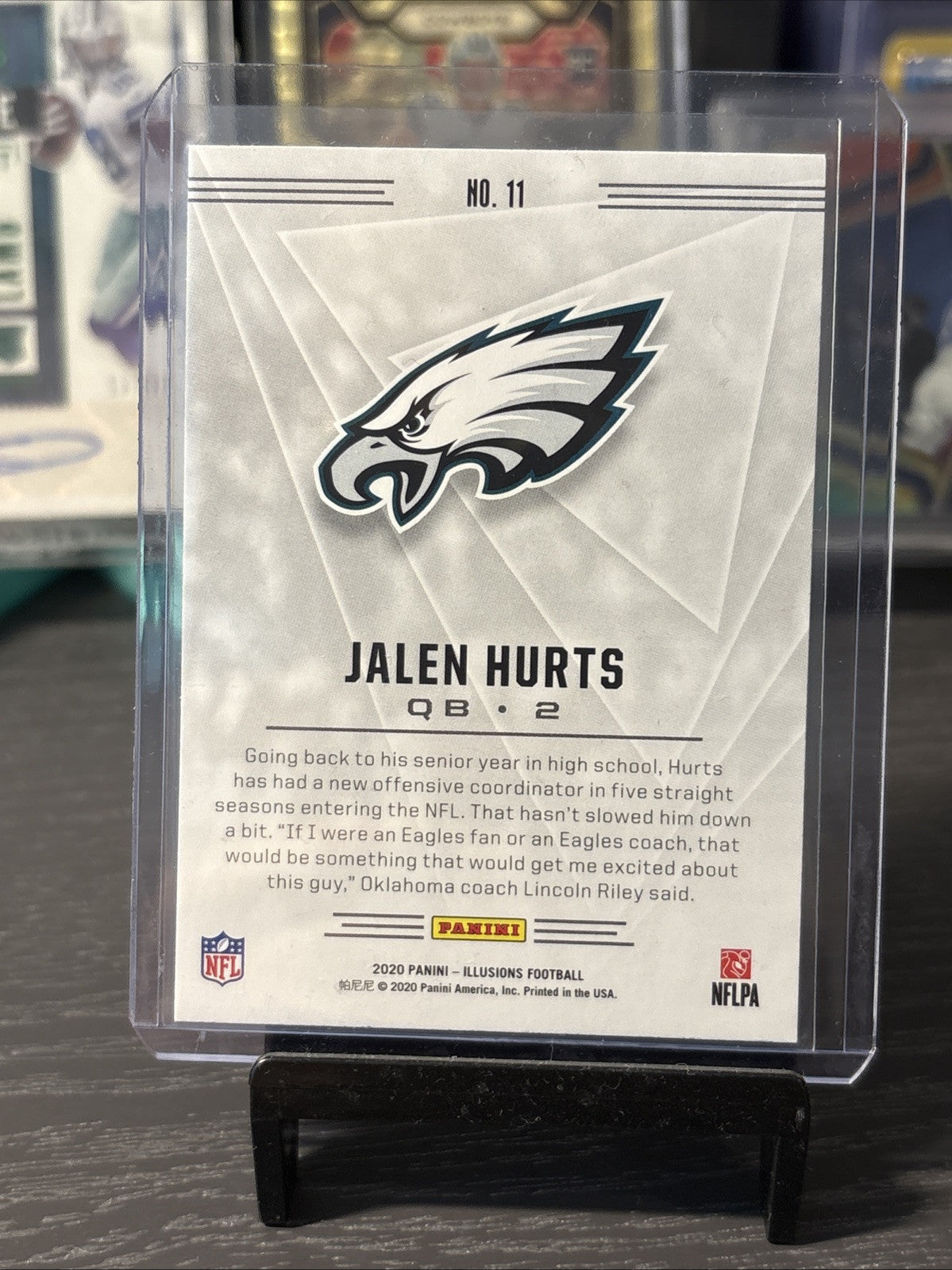 2020 Panini Illusions Jalen Hurts (RC) Base Rookie Raw Mint Condition