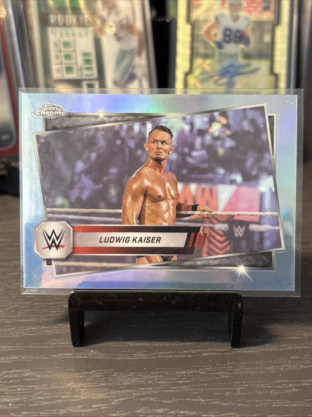 LUDWIG KAISER True Silver Refractor 2025 Topps WWE Chrome #129